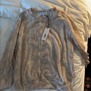 Michael stars snakeskin pullover